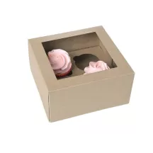 2 Scatola per cupcake per 4 muffin