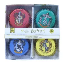Moules à cupcakes Harry Potter Maisons de Poudlard, 60 pièces