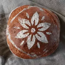 Flower flour stencil