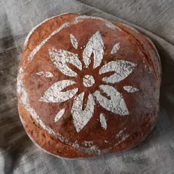 Flower flour stencil