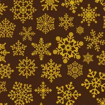 Chocolate tattoo snowflakes
