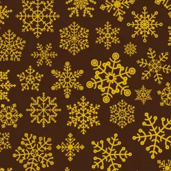 Chocolate tattoo snowflakes