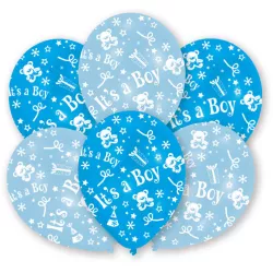 It's a Boy balloons, set of 6