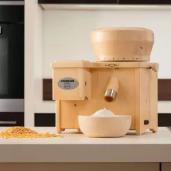 Combination mill made of Swiss stone pine, 9 cm grindstone, 4 kg/h flakes