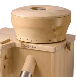 Mulino combinato in cirmolo, mola da 9 cm, 4 kg/h di fiocchi