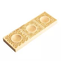 Stampo in legno per ravioli Decor, 3 ravioli, legno di faggio