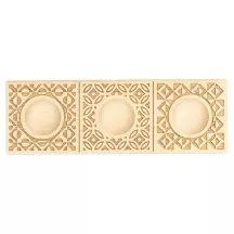 Moule à raviolis en bois Décor, 3 raviolis, bois de hêtre