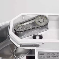 Adhesive grease for dough mixers