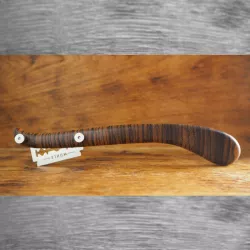 Coltello da panettiere artigianale in legno di Zebrano
