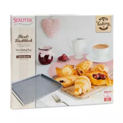 Adjustable perforated baking tray, 40 x 35 cm