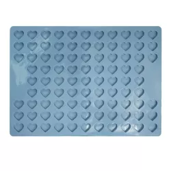Silicone baking mat hearts, medium-sized dog treats