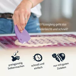 Tapis de cuisson en silicone Coeurs, friandises pour chiens de taille moyenne