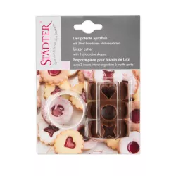 Set di tagliabiscotti per Spitzbuben liscio, 4 cm