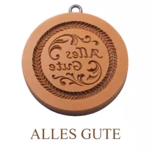 Modèle de pâtisserie "Alles Gute" Ø 68 mm