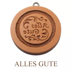 Stampo per pasticcini «Alles Gute» Ø 68 mm