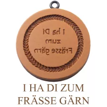 Gebäck-Model mit Botschaft Ø 6.8 mm