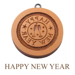 New Year's cookie model Ø 68 mm