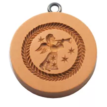 Cookie model angel with trombone, Ø 57 mm