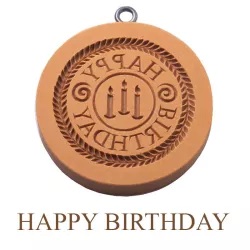 Birthday model for biscuits, Ø 68 mm