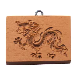 Gebäck-Model chinesischer Drache 68 x 50 mm
