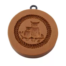 Modèle de pâtisserie Hibou avec sa progéniture, Ø 57 mm