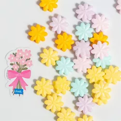 Sprinkle decor Colorful flowers, 25 g