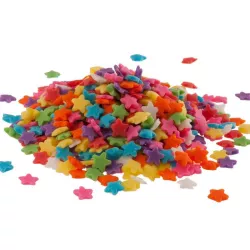 Zuckersterne mehrfarbig