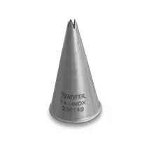 Sterntülle Edelstahl 2 mm für feine Schriften und filigrane Dekore