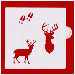 Pochoir cerf