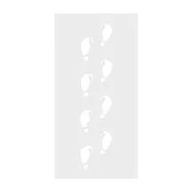Elf footprint stencil, 2 pieces