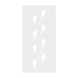 Stencil Impronte di elfo, 2 pezzi