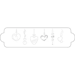 Heart hanger template