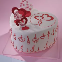 Heart hanger template