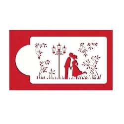 Stencil Coppia che si bacia