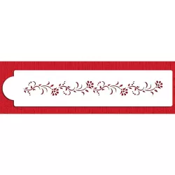 Stencil rinceau de fleurs vintage