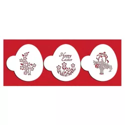 Set de pochoirs de Pâques, 3 pièces