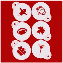 Stencil autunnali, set da 6 pezzi