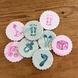 Set de pochoirs bébé, 6 pièces
