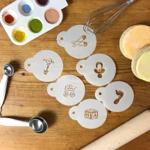 Set de pochoirs bébé, 6 pièces