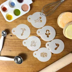 Set Stencil Baby, 6 pezzi