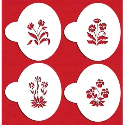 Stencil set flower bed, 4 pieces