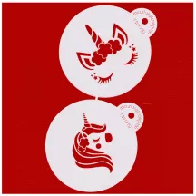Set Stencil Unicorno, 2 pezzi