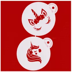 Stencil set unicorn, 2-piece