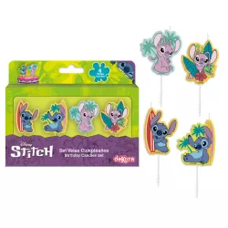 Bougies Stitch 2D, 4 pièces