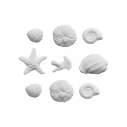 9 Sugar decorations "shells"
