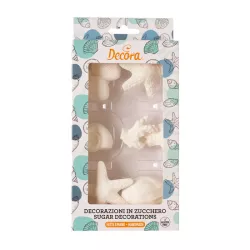 9 Sugar decorations "shells"