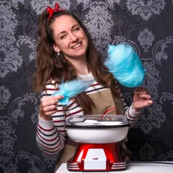 Sucre à barbe à papa bleu framboise, 500 g