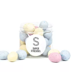 Chocolate Easter eggs pastel with nougat center, 150 g