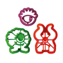 3 monster cookie cutters