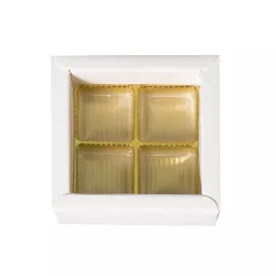 White box of chocolates for 4 chocolates
